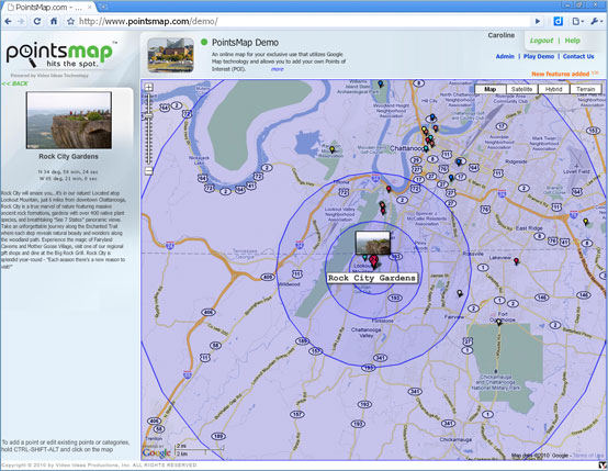 PointsMap Distance Finder